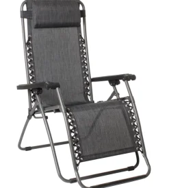 Online Sedia da campeggio reclinabile "swan skye" in acciaio e syntex plus grigio 90x69x113 cm Campeggio
