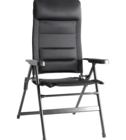 New Sedia da campeggio reclinabile "aravel 3d medium" in alluminio e 3durafeel nero 47x44x121 cm Campeggio