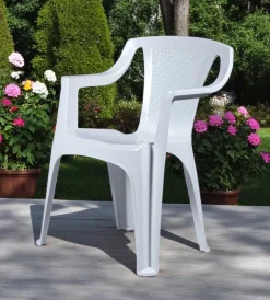 Mobili Da Giardino E Accessori- Sedia da esterno con schienale basso