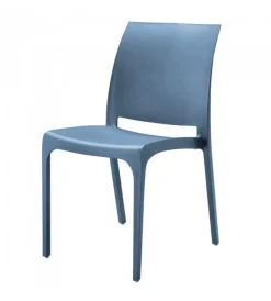 Mobili Da Giardino E Accessori|Sedia da esterno elica garden "volga" in polipropilene blu 46x54x80 cm
