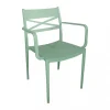 Mobili Da Giardino E Accessori- Sedia da esterno elica garden "darleen" in polipropilene verde 55x55x81 cm