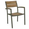 Mobili Da Giardino E Accessori|Sedia da esterno elica garden "cayman" in alluminio e polywood taupe 54x54x84 cm