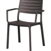 Best Sedia da esterno "metaline" in polipropilene effetto metallo colore bronzo, 60x53x81 cm Mobili Da Giardino E Accessori