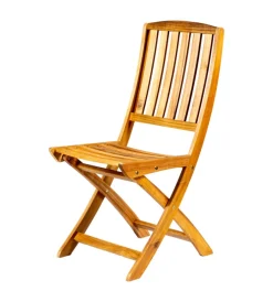 EuroGarden Mobili Da Giardino E Accessori|Sedia da esterno pieghevole "navis" in legno di acacia 56x43x96 cm