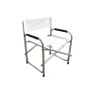 Campeggio|Sedia da giardino essenza "regista" in alluminio e pvc bianca 47x57x79 cm