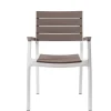 Mobili Da Giardino E Accessori-Keter Sedia da giardino "harmony" in polipropilene colore bianco e cappuccino, 59x60x86 cm