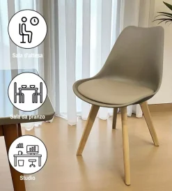 Sedie E Sgabelli-BellaHome Sedia da pranzo 