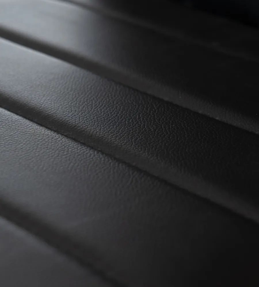 BellaHome Sedie E Sgabelli|Sedia da pranzo "lanzarote" in ecopelle nero 42x49x97 cm