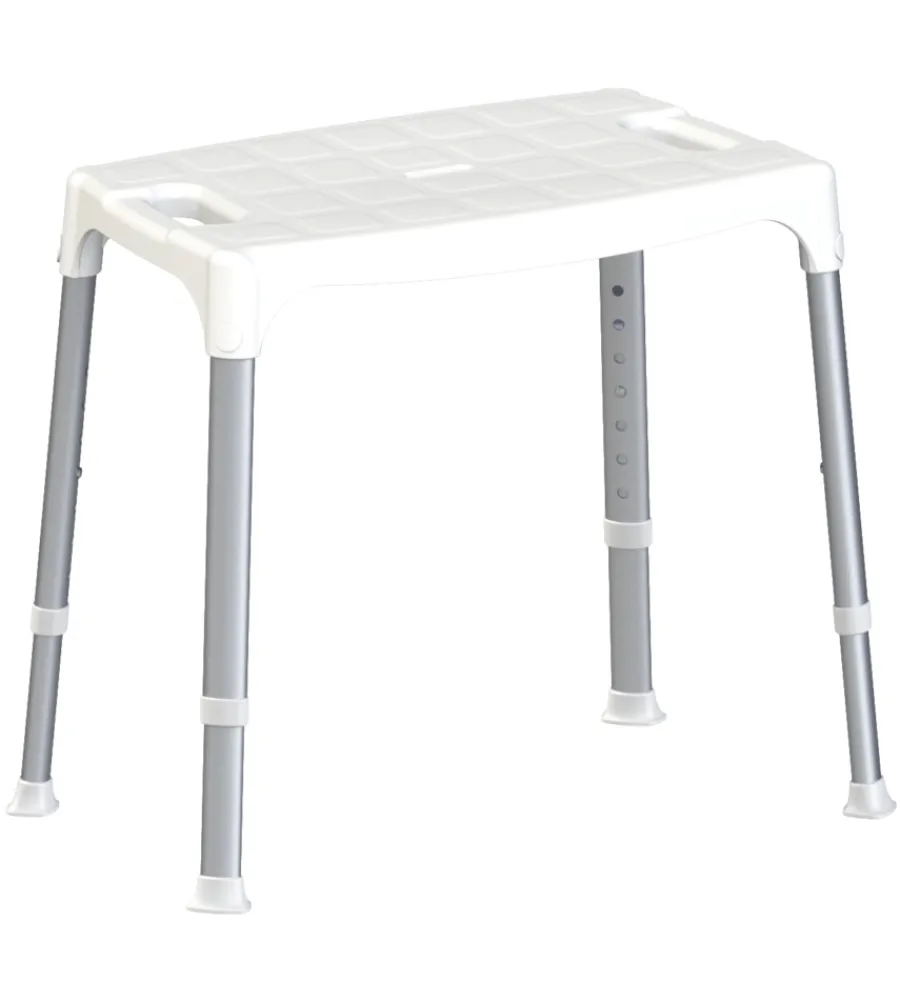 Accessori Bagno- Sedia regolabile da doccia, bianca