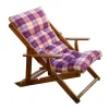 Clearance Sedia sdraio "alessia" in pino naturale con cuscino e schienale regolabile Mobili Da Giardino E Accessori