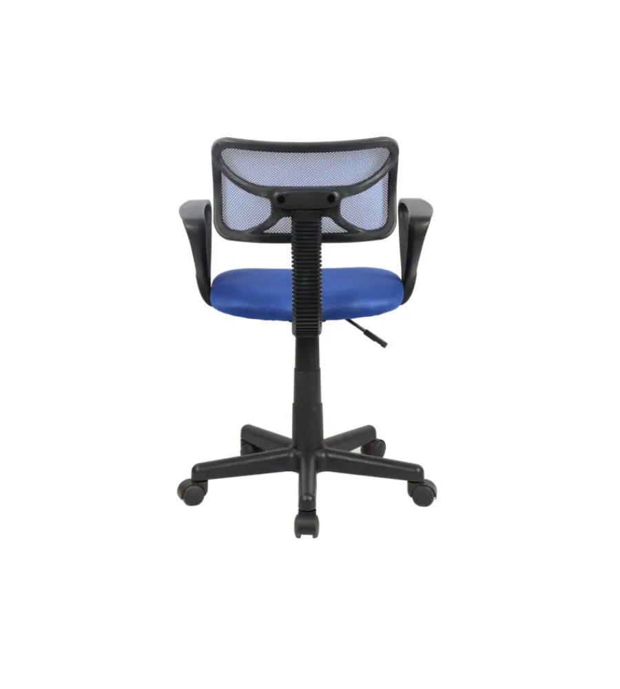 Sedie Ufficio- Sedia ufficio blu "spot2" con braccioli, 54x87x44 cm