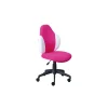 Outlet Sedia ufficio in tessuto lampone e bianco, 52x56x94-103,5 cm Sedie Ufficio