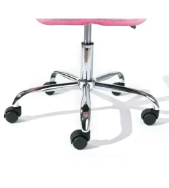 Sedie Ufficio- Sedia ufficio in tessuto con ruote, fuxia