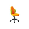 Sedie Ufficio|Sedia ufficio tessuto arancione e giallo, 52x56x94-103,5 cm