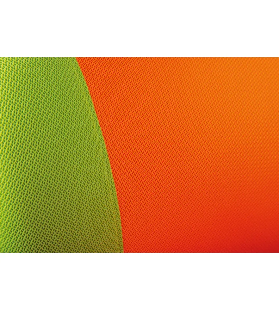 Sedie Ufficio|Sedia ufficio tessuto arancione e giallo, 52x56x94-103,5 cm