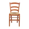 New Sedia "venezia" in legno tinto ciliegio, 41x55x92 cm Sedie E Sgabelli