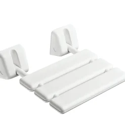 Accessori Bagno- Sedile per doccia bianco, 34,5x34,5x10,5 cm