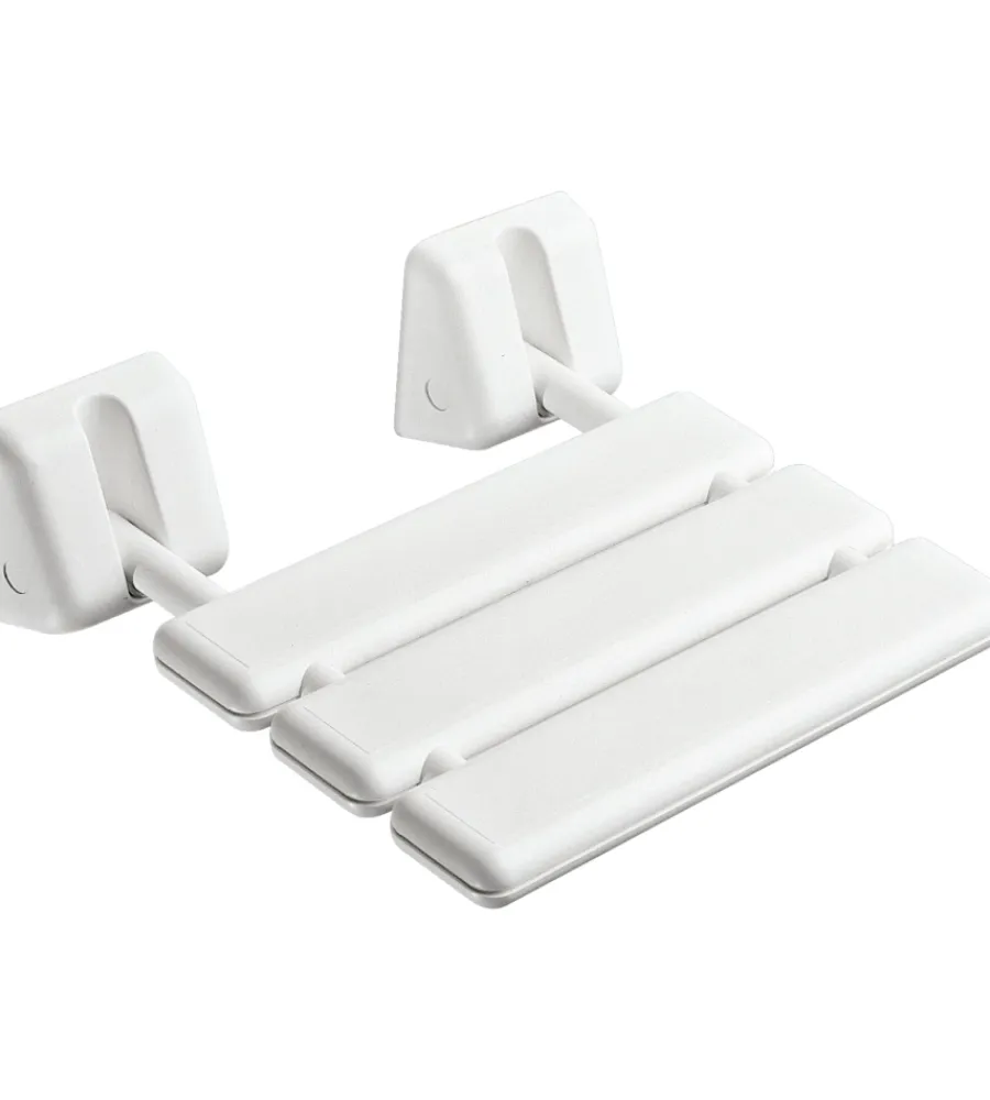 Accessori Bagno- Sedile per doccia bianco, 34,5x34,5x10,5 cm