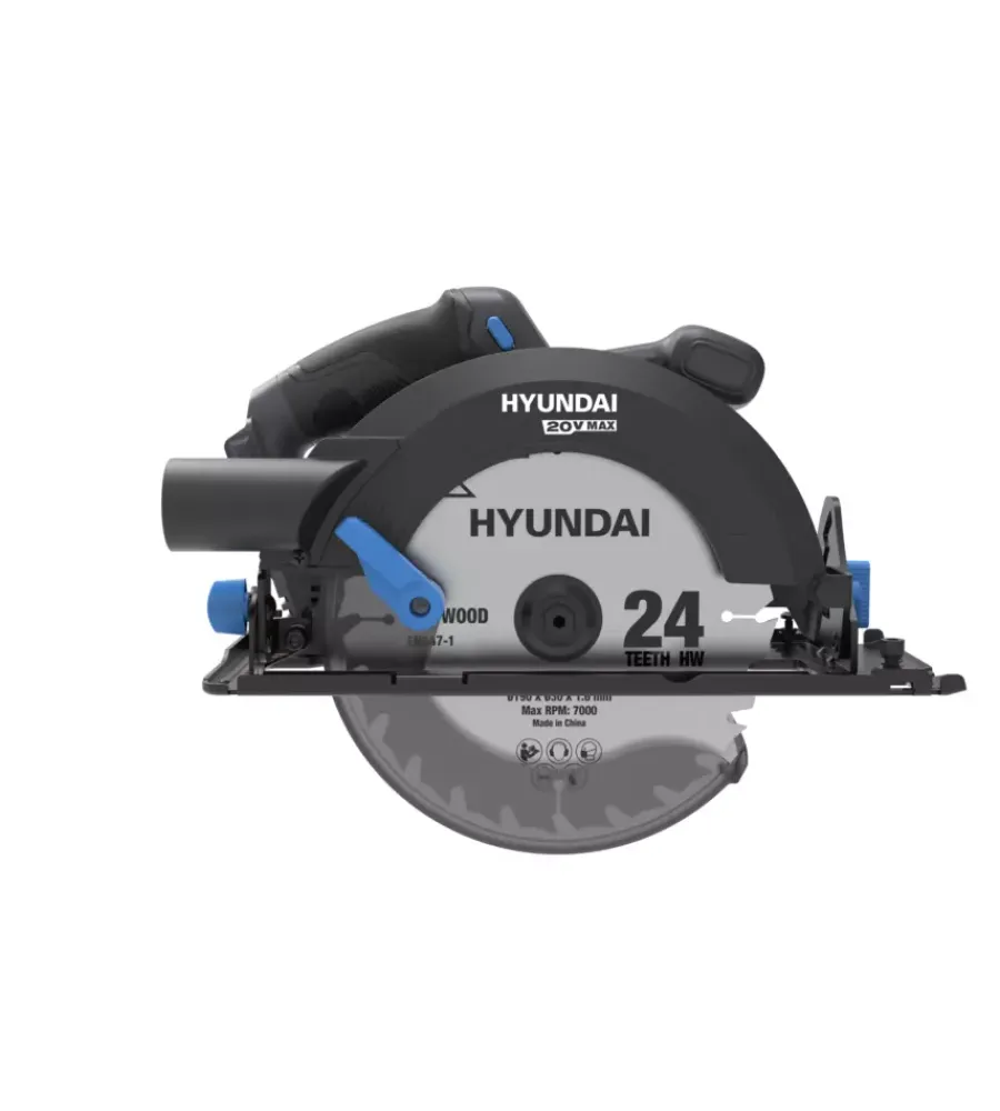 Hyundai Seghe Circolari Ad Immersione|Sega circolare a batteria lama 190 mm 20v, solo corpo macchina - cod. 25866