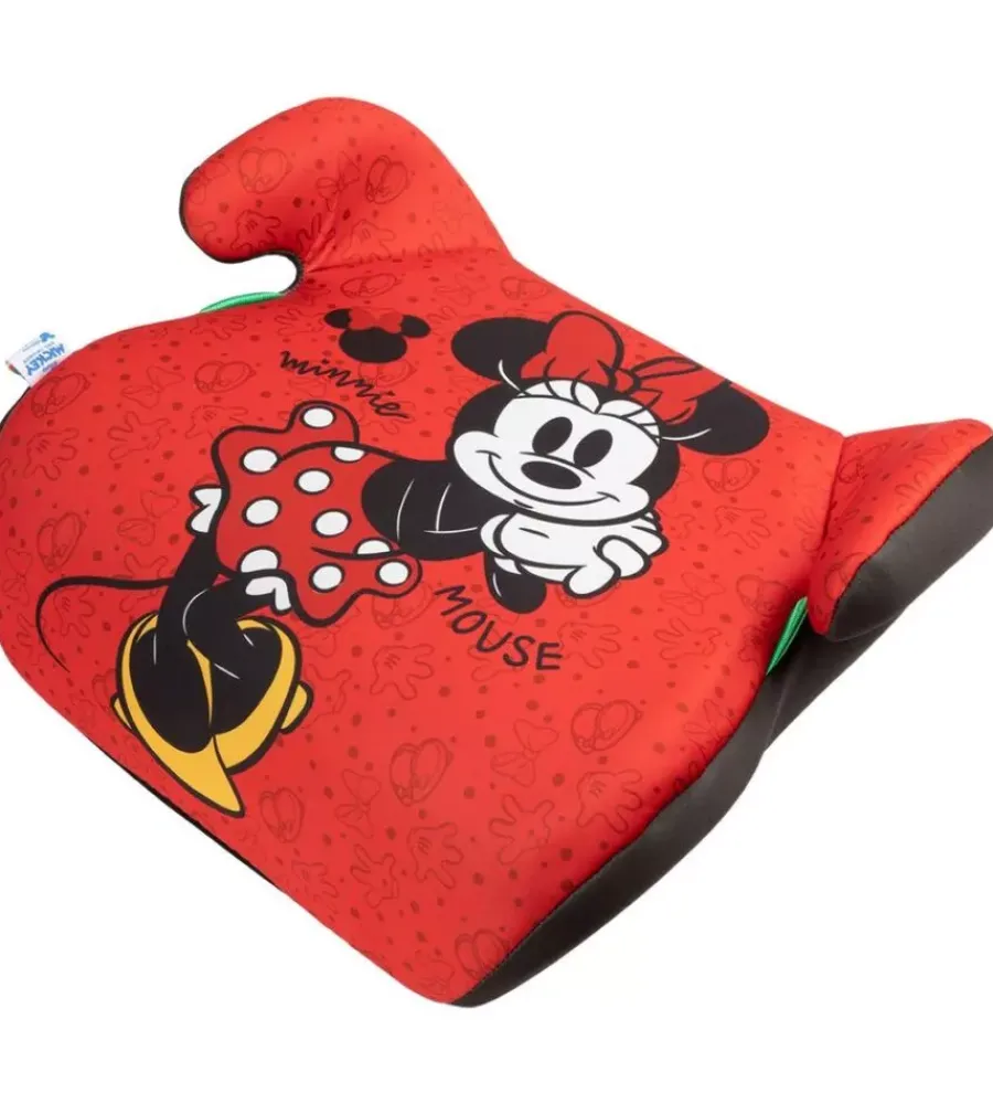 Auto Interno- Seggiolino alzabimbo auto disney "minnie" per bambini con altezza da 125 a 150 cm, ece r129