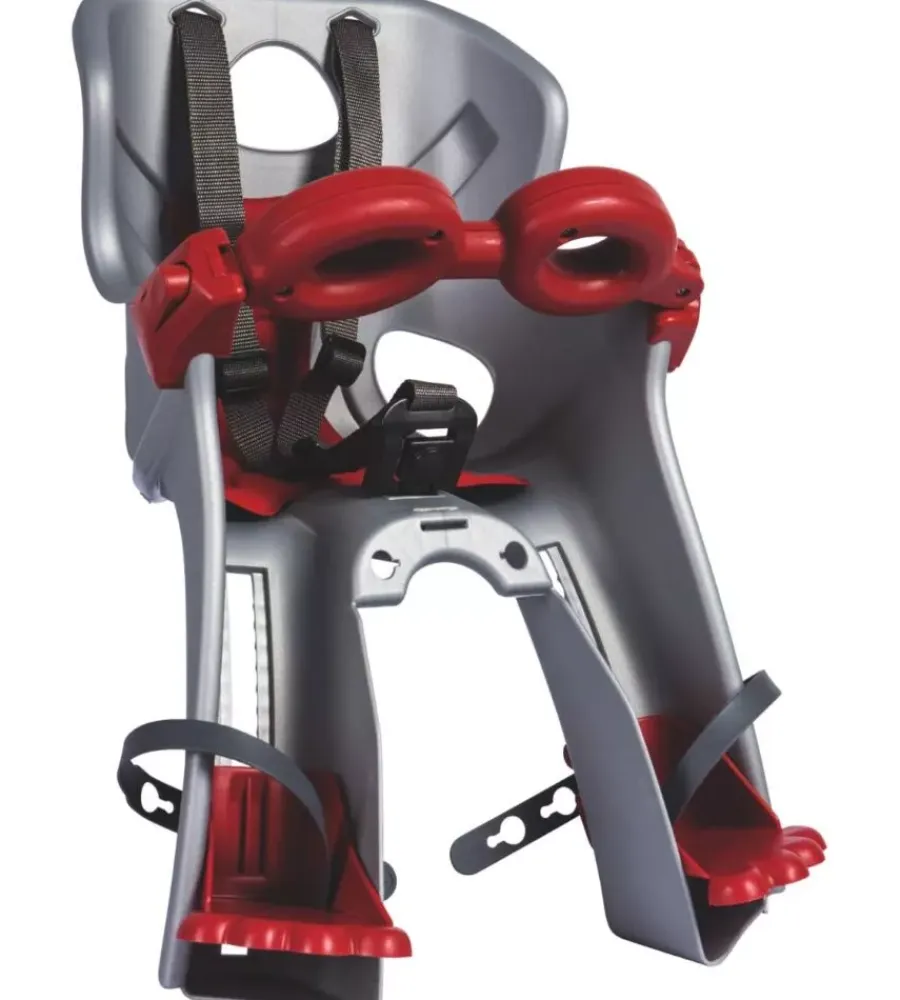 Bici- Seggiolino anteriore per bicicletta bellelli "freccia" silver, portata massima 15 kg