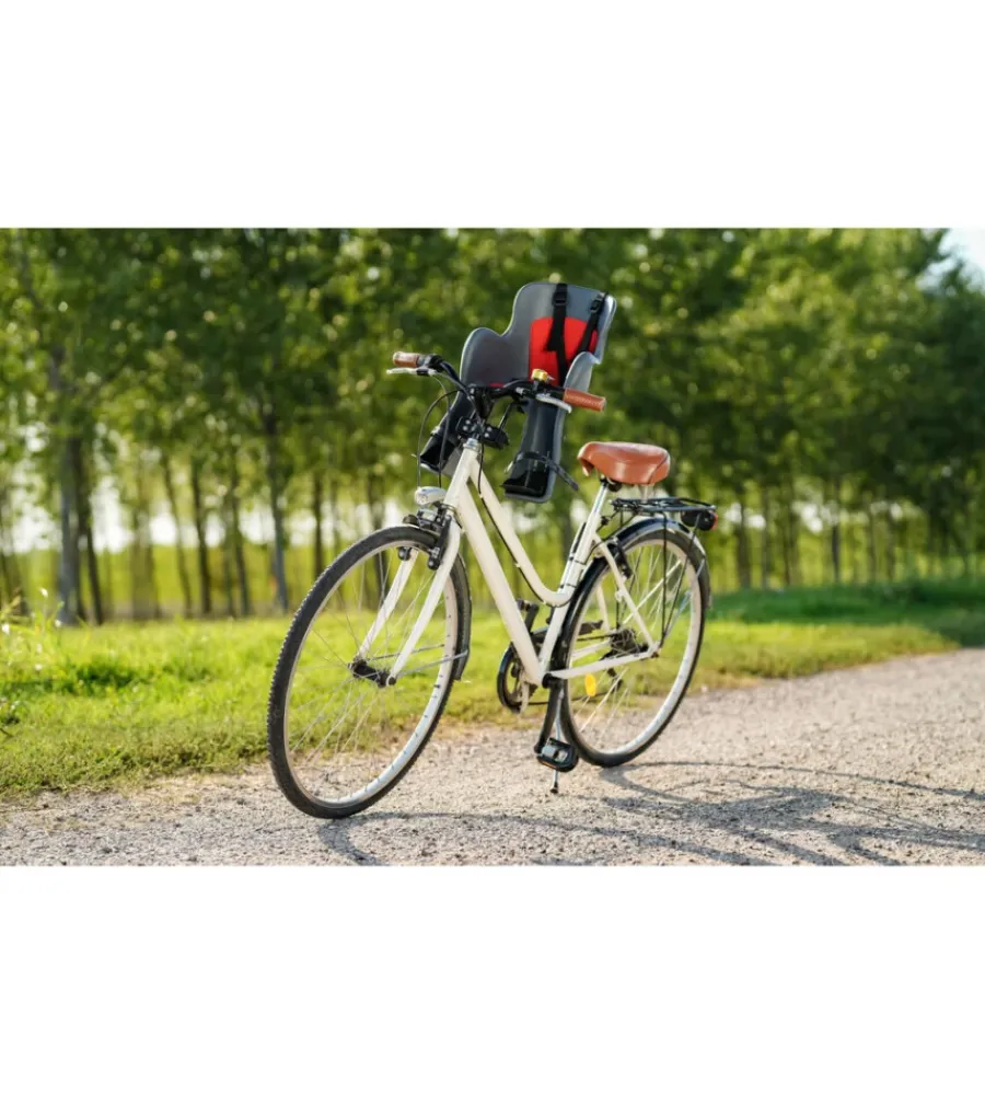 Hot Seggiolino anteriore per bicicletta "ginny" con attacco al manubrio colori assortiti portata massima 15 kg Bici