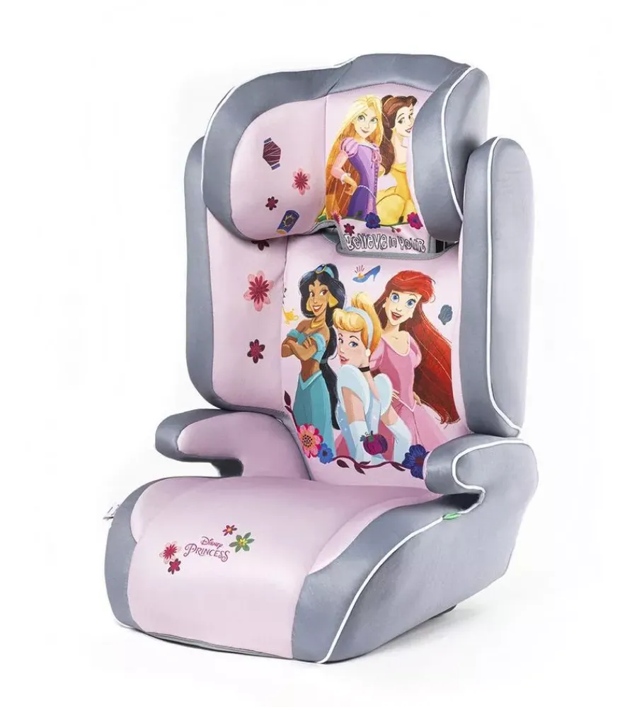 Seggiolino auto disney "princess" per bambini con altezza da 100 a 150 cm, ece r129 Auto Interno
