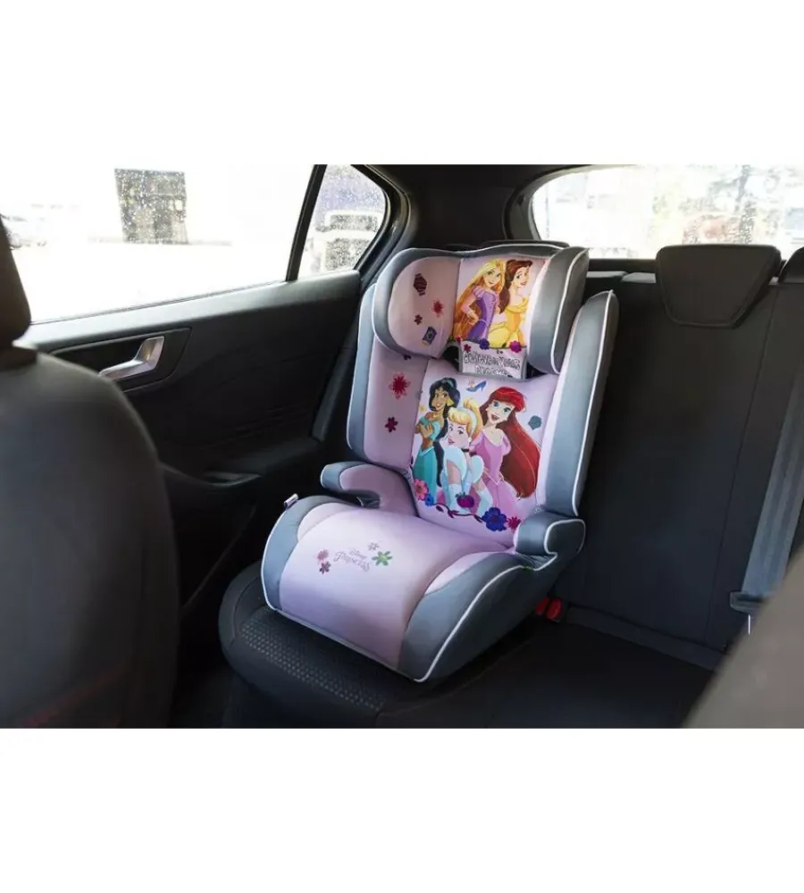 Seggiolino auto disney "princess" per bambini con altezza da 100 a 150 cm, ece r129 Auto Interno