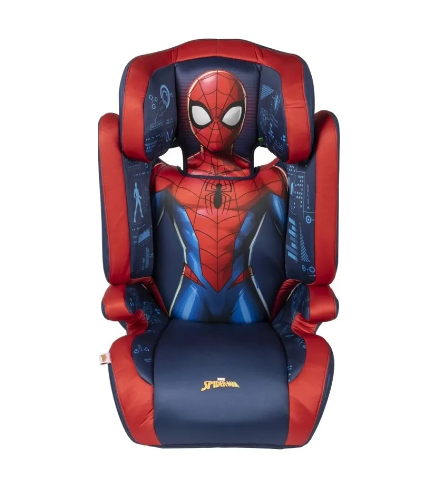 Auto Interno|Seggiolino auto marvel "spiderman" per bambini con altezza da 100 a 150 cm, ece r129