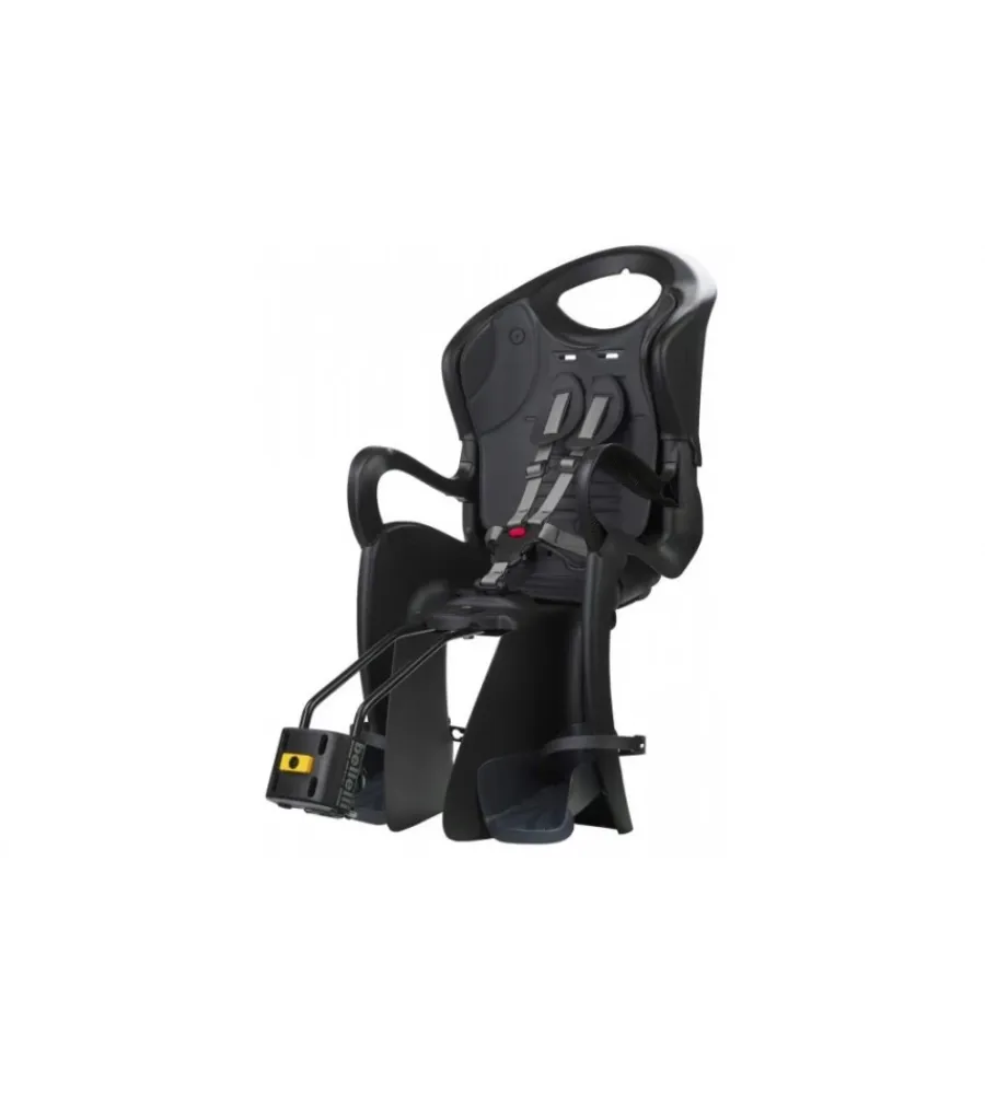 Bici- Seggiolino bici posteriore bellelli "tiger" nero, 22 kg