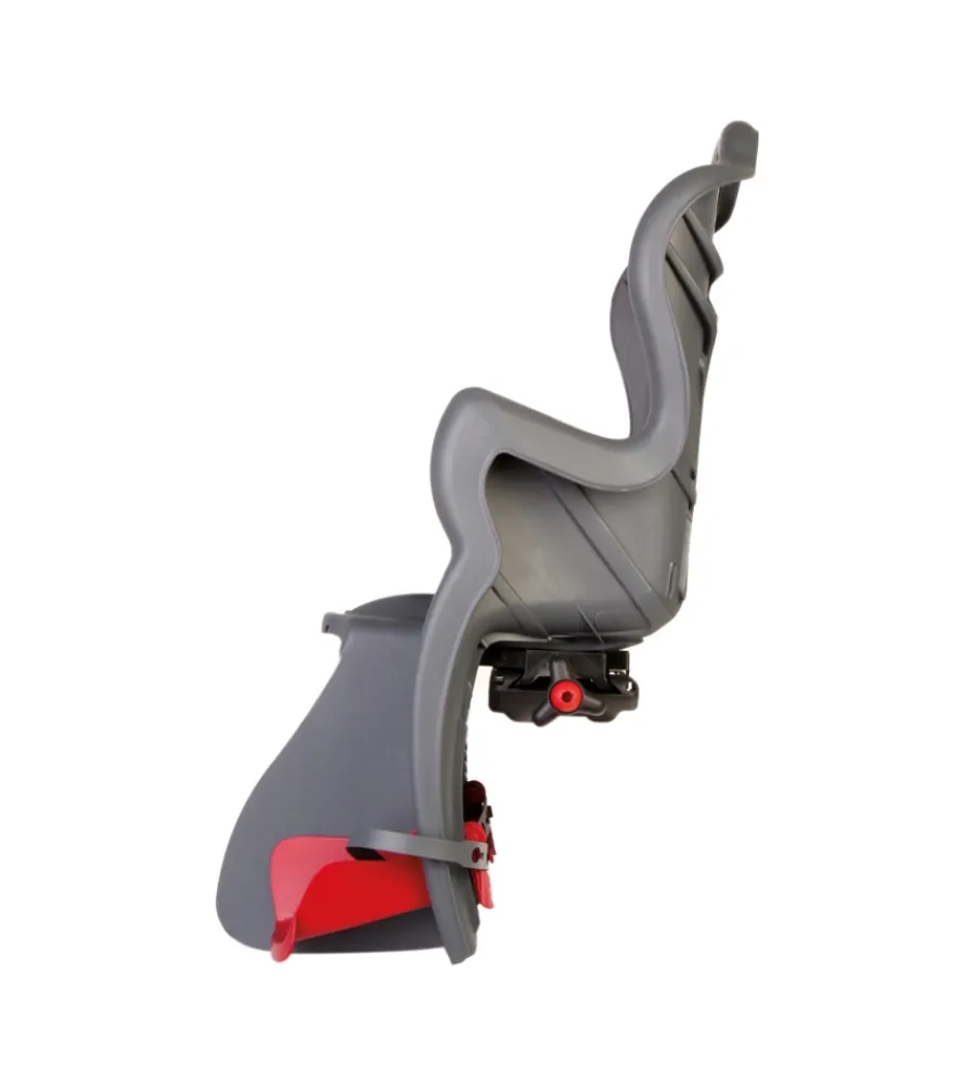Bici|Seggiolino per bici posteriore bellelli "b-one" attacco al portapacchi grigio scuro, portata massima 22 kg