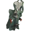 Bici|Seggiolino per bici posteriore bellelli "b-one luxe" attacco al portapacchi con cuscino verde, portata massima 22 kg