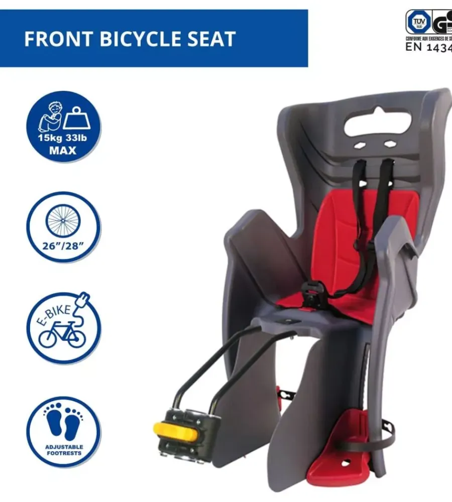 Discount Seggiolino posteriore per bicicletta bellelli "little duck" dark grey, portata massima 22 kg Bici