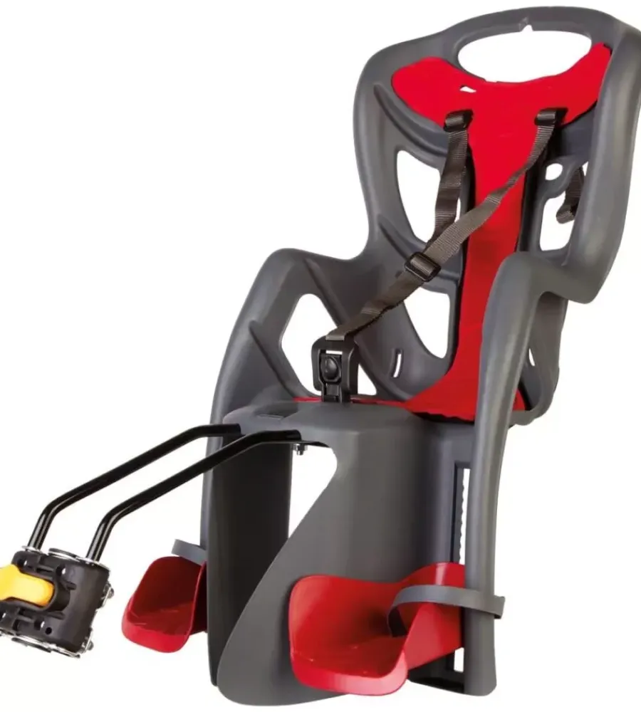 Seggiolino posteriore per bicicletta bellelli "pepe" dark grey, portata massima 22 kg Bici