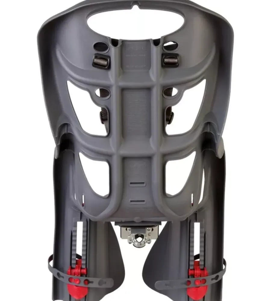 Seggiolino posteriore per bicicletta bellelli "pepe" dark grey, portata massima 22 kg Bici