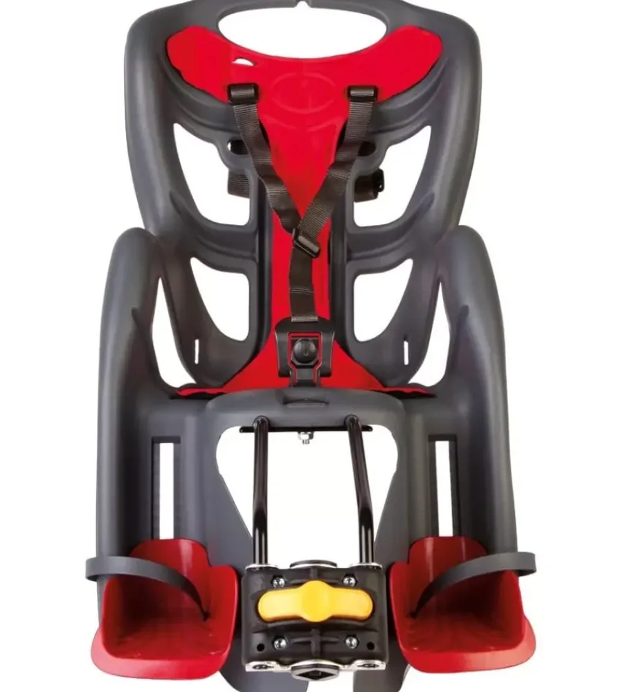 Seggiolino posteriore per bicicletta bellelli "pepe" dark grey, portata massima 22 kg Bici