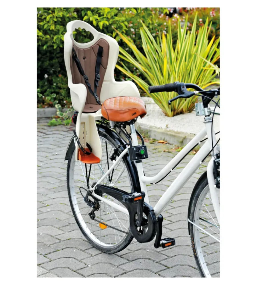Bici-Lampa Seggiolino posteriore per bicicletta "holly" con attacco al telaio colori assortiti portata massima 22 kg