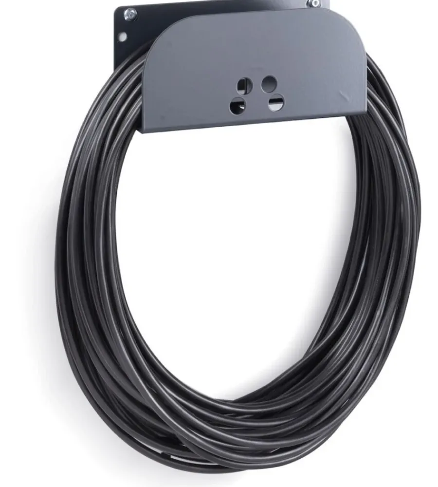 Officina E Garage|Sella reggicavo fami in acciaio antracite 9,5x22x10,1 cm
