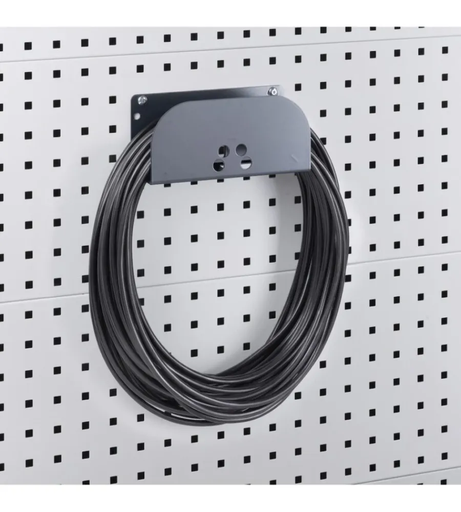 Officina E Garage|Sella reggicavo fami in acciaio antracite 9,5x22x10,1 cm