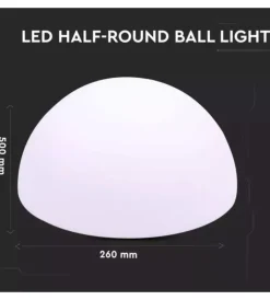 Discount Semi sfera decorativa da esterno luminosa led rgb ricaricabile e con telecomando 50x50x26 cm Illuminazione Per Esterno