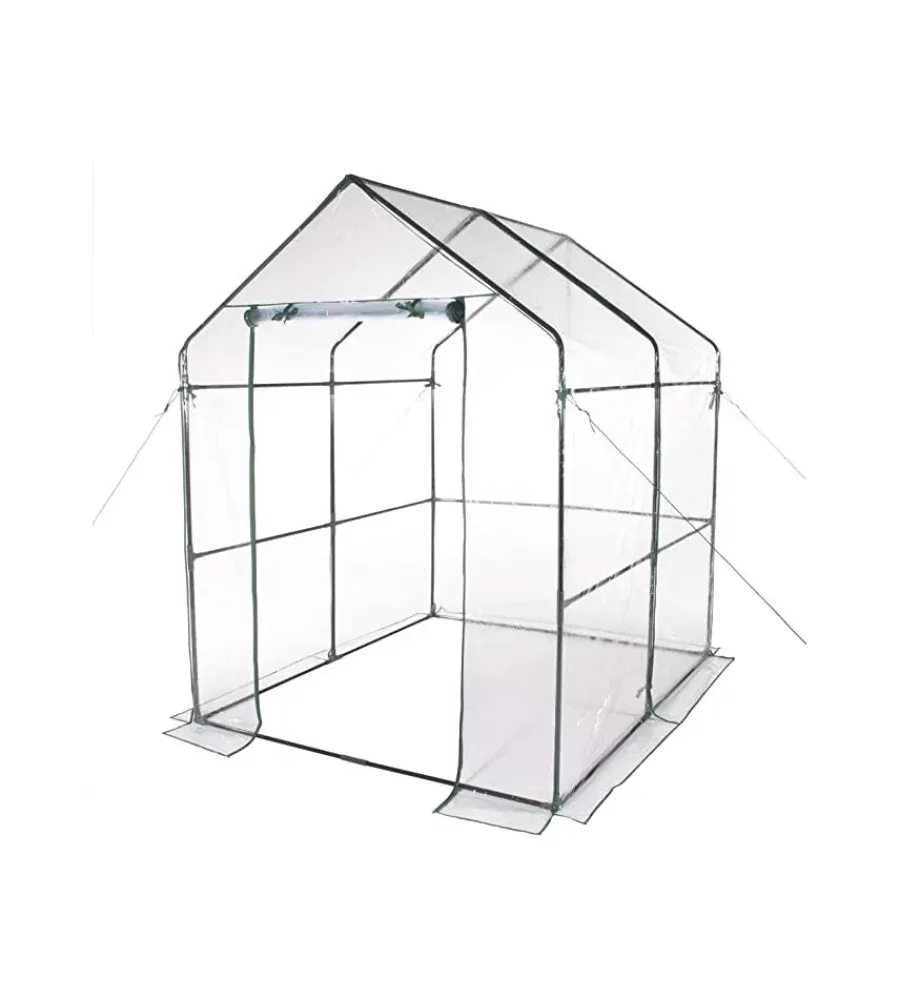 Coltivazione E Cura|Serra a casetta verdelook con telo pvc 140x140x197 cm