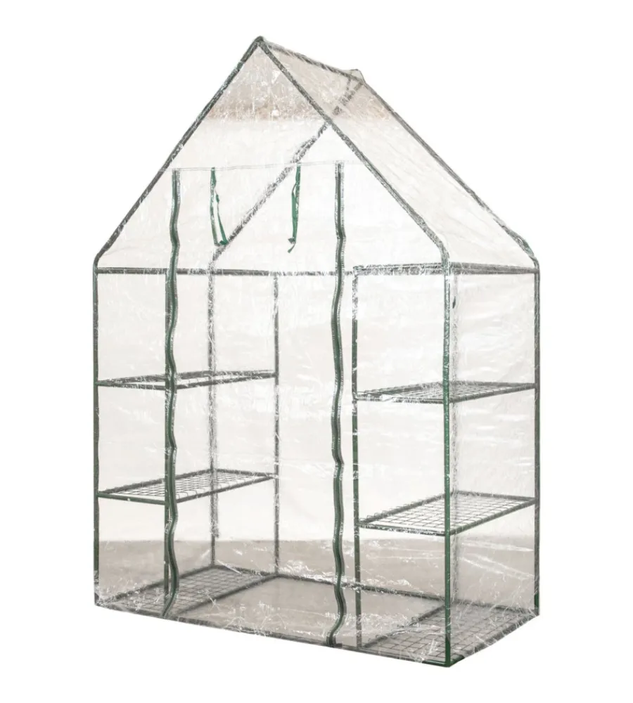Coltivazione E Cura|Serra da esterno "barbara" con 8 ripiani e telo in pvc 140x70x190 cm