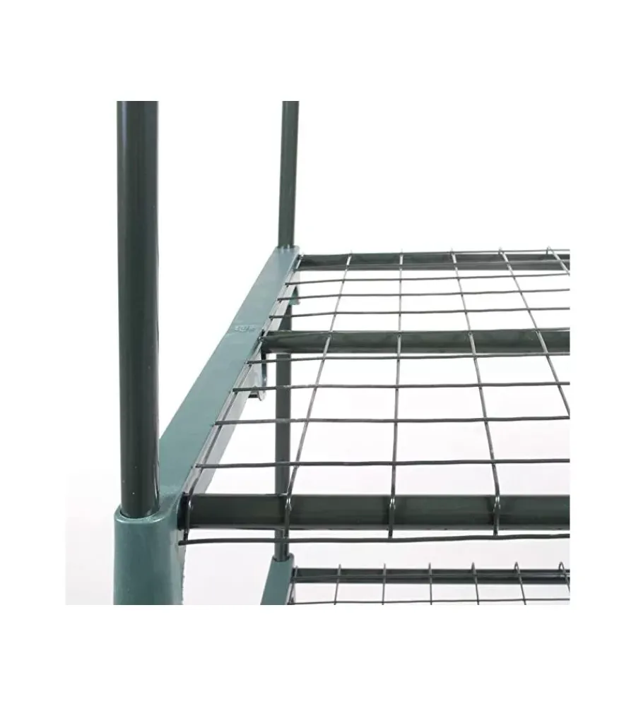 Outlet Serra da esterno verdelook con 4 ripiani in acciaio e telo in pvc 69x49x157 cm Coltivazione E Cura