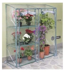 Verdemax Coltivazione E Cura|Serra da giardino "bounganvillea big" con 3 ripiani 143x48x152 cm