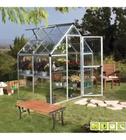 Coltivazione E Cura- Serra per giardino verdemax "doritis mini" in policarbonato 185x122x209 cm