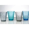 Hot Set 4 bicchieri "diamond" in policarbonato Campeggio