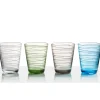 Brunner Campeggio|Set 4 bicchieri "onda" in policarbonato 30 cl