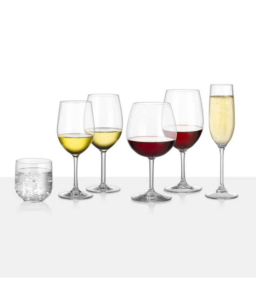 Brunner Campeggio|Set 2 bicchieri per vino "white wineglass" in policarbonato 30 cl