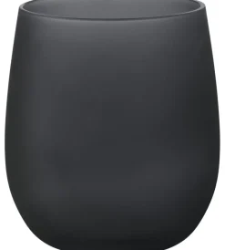 Campeggio-Brunner Set 2 bicchieri satinati "waterglass blacksatin" in policarbonato 35 cl