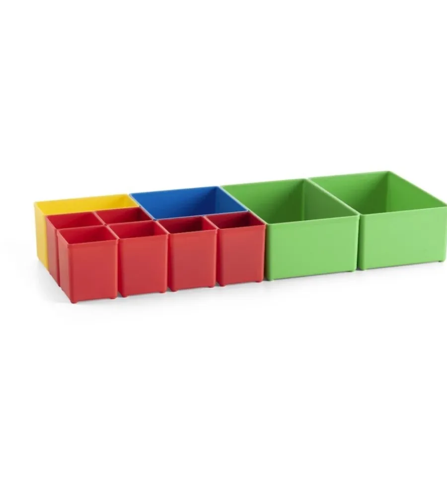 Officina E Garage|Set 10 contenitori fami "store box" in polipropilene 41,6x15,6x6,3 cm